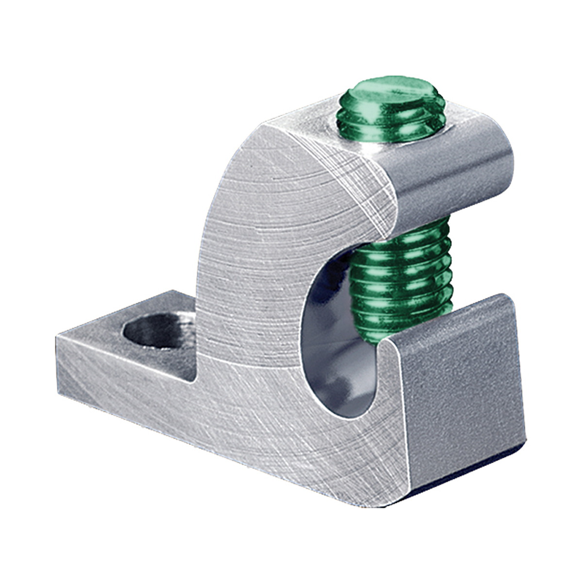 Product image for Ilsco GBL-4DBT Permaground Copper Lay-in Groud Lug, Conductor Size 4-14, #10 Bolt Size, Slotted Head, Tin Plated