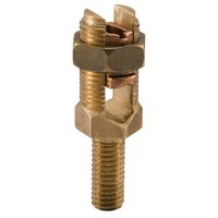 Product image for Ilsco SPSS-10 Permaground Bronze Service Post Connector, Male, Conductor Range 500-3/0, 3/4-10 x 1-1/4in Stud Size, Short Stud, Single Conductor, UL, CSA