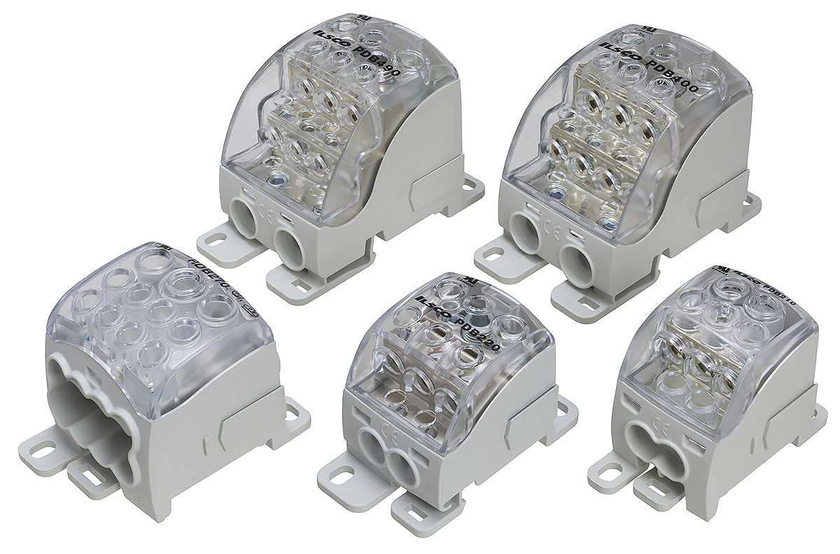 Product image for ILSCO PDB-160 TS PWR DIST BLCK 85 A