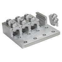 Product image for Ilsco USGL-600R106 Cleartrax Aluminum Lay-In Connector, Dual Rated, Conductor Range 600-2, 6 Ports, 10 Holes, UL