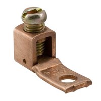 Product image for ILSCO XT-6 14 to 6 AWG #10 Stud Copper 1-Conductor 1-Hole Mechanical Lug
