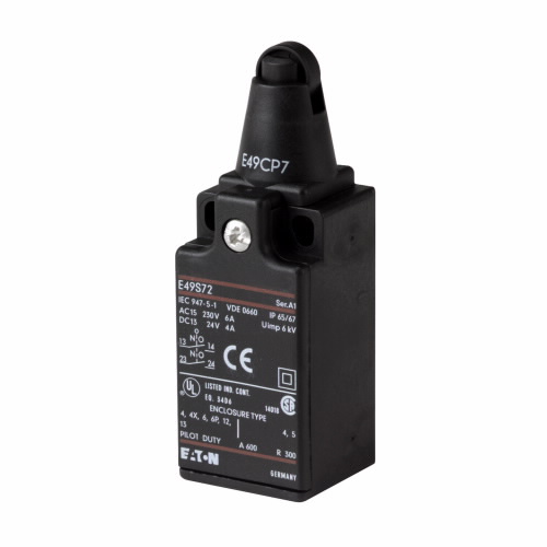 Product image for ETN E49DP7 COMPACT DIN LIMIT SWITCH