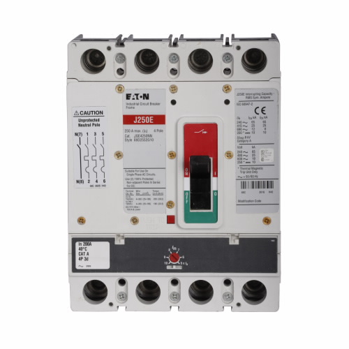 Product image for ETN JGE4250FAG 4P 250A 25KA Fix The