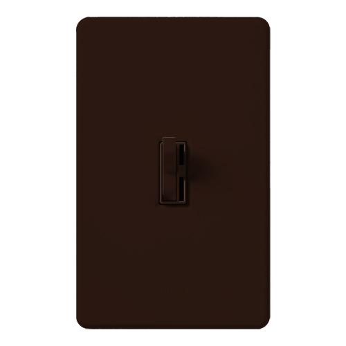 Ariadni C.L Dimmer, C.L/LED (Screw-based), Incandescent/Halogen, 3-way/single-pole, 150W C.L/LED or 600W inc/hal in brown