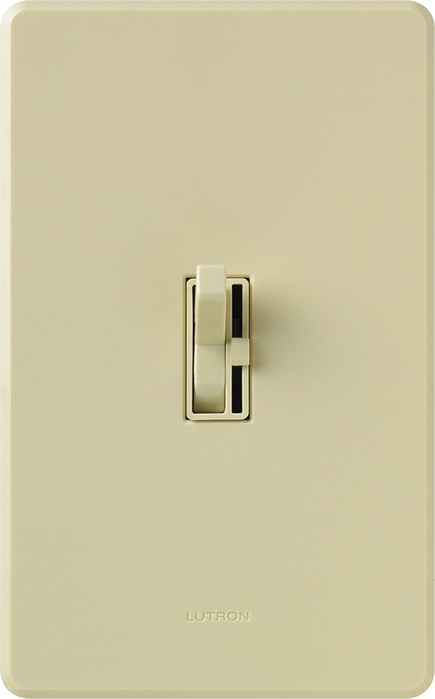 Ariadni C.L Dimmer, C.L/LED (Screw-based), Incandescent/Halogen, 3-way/single-pole, 150W C.L/LED or 600W inc/hal in ivory