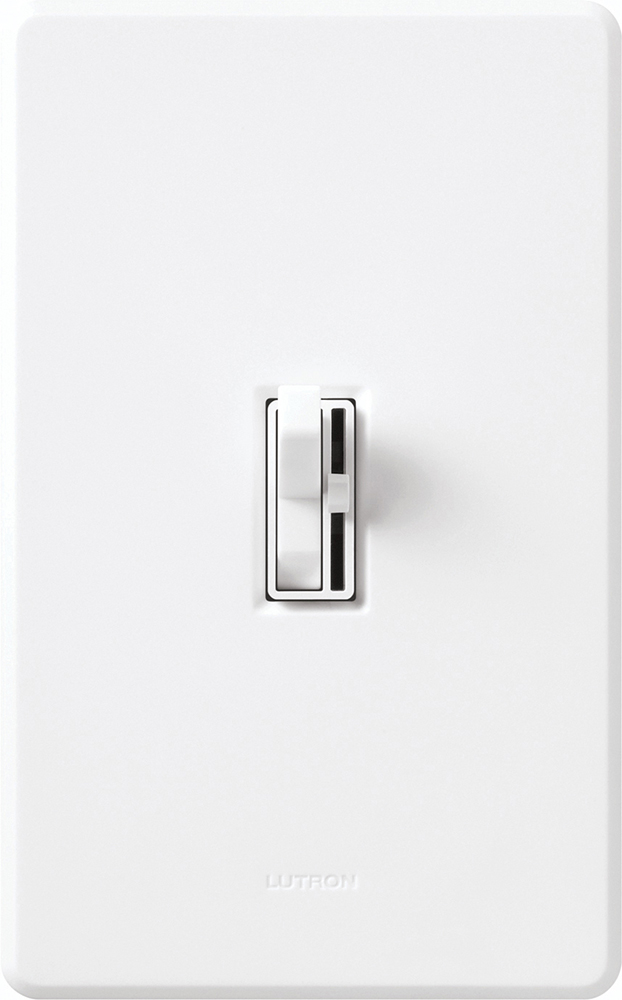 Ariadni C.L Dimmer, C.L/LED (Screw-based), Incandescent/Halogen, 3-way/single-pole, 150W C.L/LED or 600W inc/hal in white