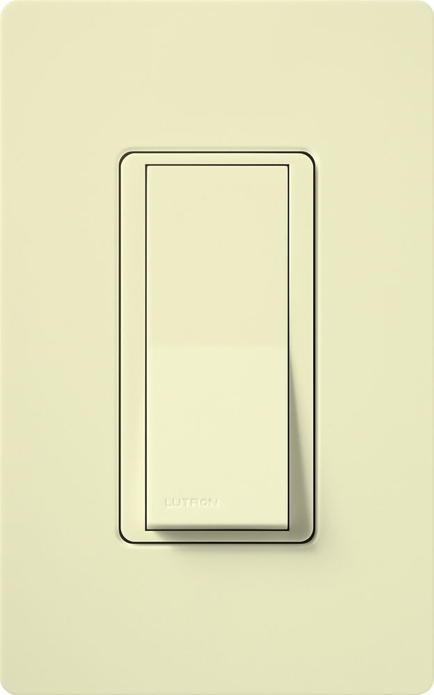 Claro Switch with Locator Light, Gloss Finish, Single-pole, 120V/15A in almond