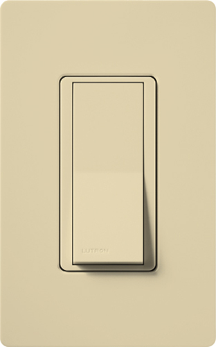 Claro Switch with Locator Light, Gloss Finish, 3-way, 120V/15A in ivory