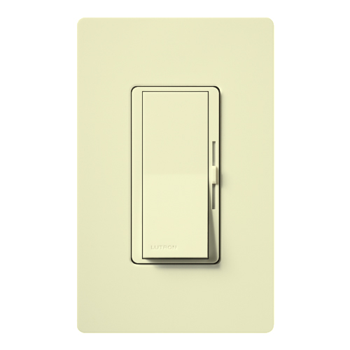 Diva Dimmer - Gloss Finish, Incandescent/Halogen, 3-way, 120V/600W in almond
