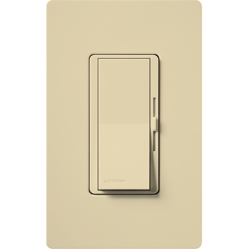 Diva C.L Dimmer - Gloss Finish, C.L/LED (Screw-based), Incandescent/Halogen, 3-way/single-pole, 150W C.L/LED or 600W inc/hal in ivory