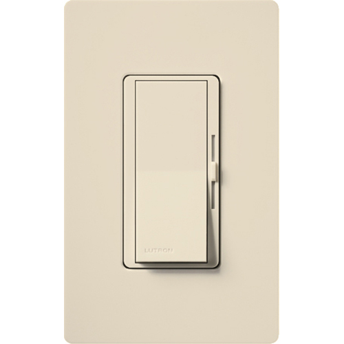 Diva C.L Dimmer - Gloss Finish,  C.L/LED (Screw-based), Incandescent/Halogen, 3-way/single-pole, 150W C.L/LED or 600W inc/hal in light almond