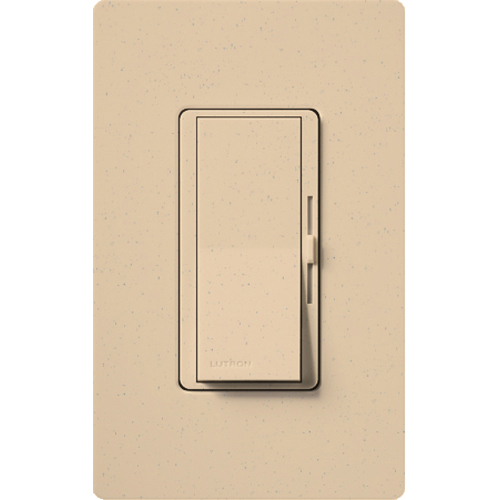 Diva satin dimmer for 250W CFL/LED, 600W inc/hal, or Lutron Hi-Lume A-Series LTE LED Driver in desert stone