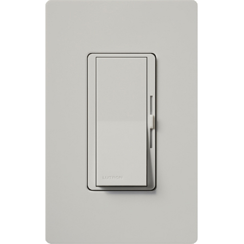 Diva satin dimmer for 250W CFL/LED, 600W inc/hal, or Lutron Hi-Lume A-Series LTE LED Driver in palladium