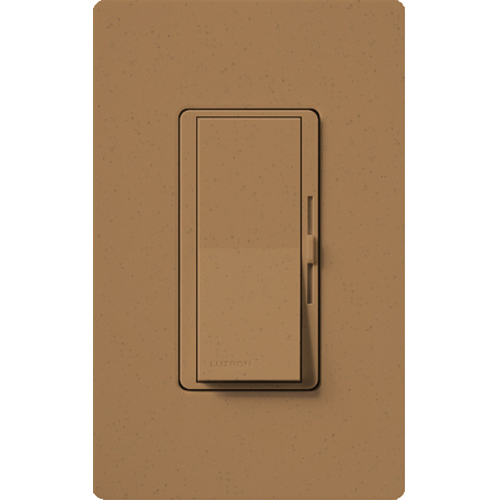Diva satin dimmer for 250W CFL/LED, 600W inc/hal, or Lutron Hi-Lume A-Series LTE LED Driver in terracotta