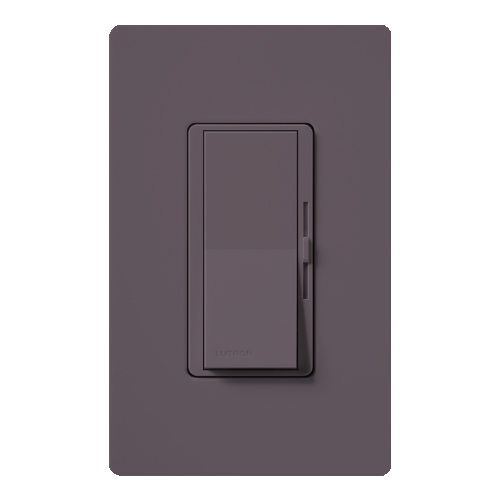 Diva Dimmer - Satin Finish, Electronic Low-Voltage, Single-pole, 120V/300W in plum