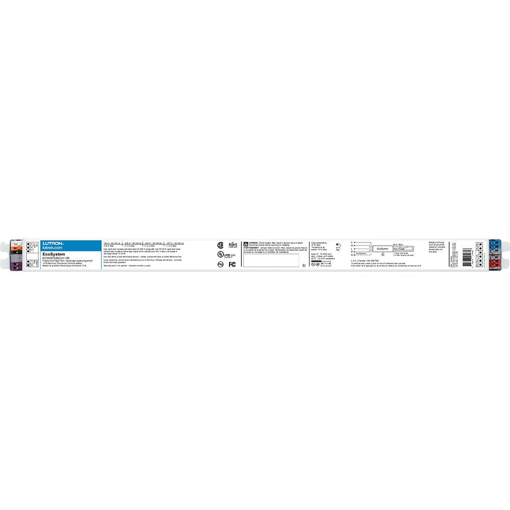 EcoSystem 10 percent 3-Wire and EcoSystem Digital Link Controlled T5 Linear 1 lamp, ballast factor of 1.0, C-can 28W/120/240V/277V, Title 20 replacement