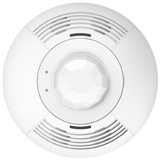 LOS Series CLNG-mount Occupancy Sensor, Dual Technology self-adaptive with additional contact closure output, relay module option, 20-24VDC, 2000 FT coverage, 360 degree field of v...