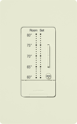 RadioRA 2 seeTemp wall control for Lutron thermostat (deg F)  in biscuit