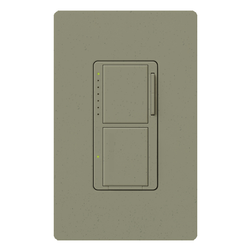 Maestro Incandescent/Halogen Dimmer and Switch, Single-pole, 120V/300W dimmer, 2.5A switch in greenbriar