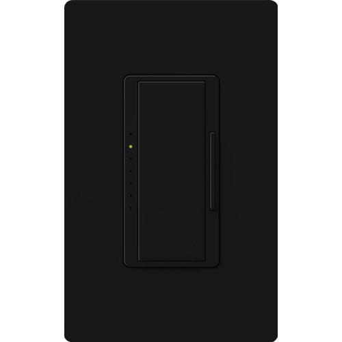 Maestro Wireless Dimmer, Electronic Low-Voltage, Multi-location/single-pole, 120V in black Vive enabled