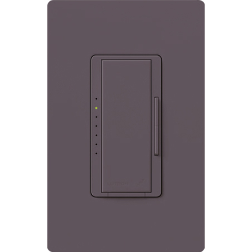 Maestro Wireless Dimmer, Incandescent/Halogen, Magnetic Low-Voltage, Specification grade, multi-location/single-pole, 120V/600W/VA in plum, Vive enabled