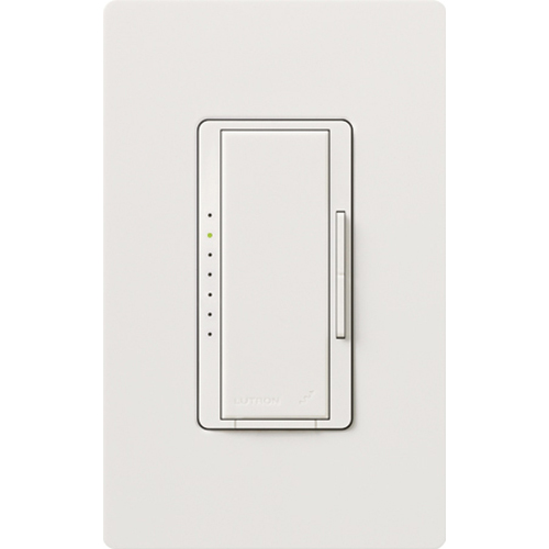Maestro Wireless Dimmer, Incandescent/Halogen, Magnetic Low-Voltage, Specification grade, multi-location/single-pole, 120V/600W/VA in white, Vive enabled