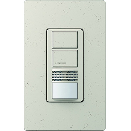 Maestro Dual Technology (Dual Tech), dual-circuit occupancy sensor switch, applies exclusive XCT Technology for minor and fine motion detection.  Meets Title 24 requirements for multi-level lighting in limestone