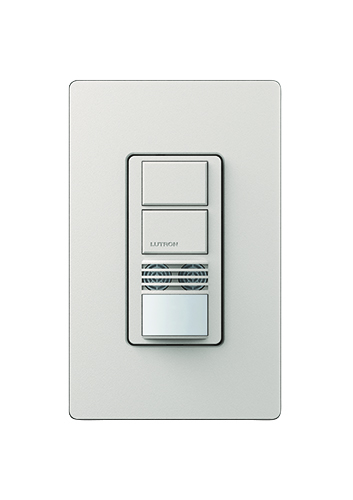 Maestro Dual Technology (Dual Tech), partial-on occupancy sensor switch, applies exclusive XCT Technology for minor and fine motion detection.  Meets Title 24 requirements for multi-level lighting in taupe
