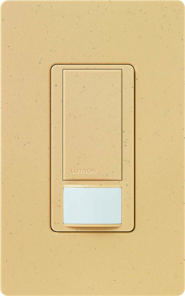Maestro Occupancy-Sensing Switch, Multi-location/single-pole, no neutral wire required, 120/277V in goldstone