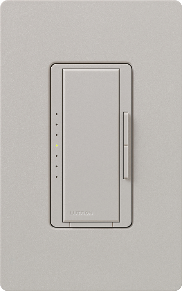 Maestro Dimmer - Satin Finish, Incandescent/Halogen, Multi-location/single-pole, 120V/1000W in taupe