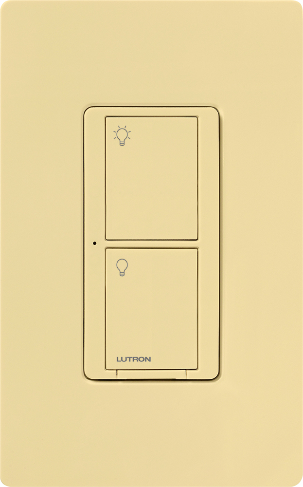 Caseta Wireless switch, 6A lighting or 3.6 A fan, 120V in ivory