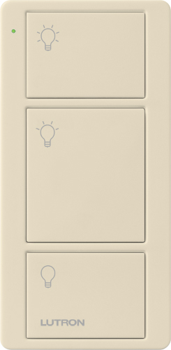 Pico Wireless Control, 3-button, light icons in light almond