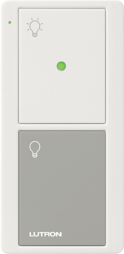 Pico Wireless Control with nightlight, 2-button in white/gray