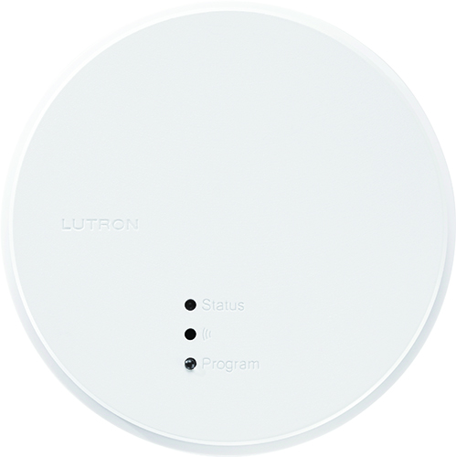 Integrates Lutron wireless 434 MHz and wired sensors and controls through QS communication link to Energi Savr Node units, GRAFIK Eye QS control units, Quantum systems and Sivoia QS shades/draperies, 4 wired inputs, junction box ceiling mount