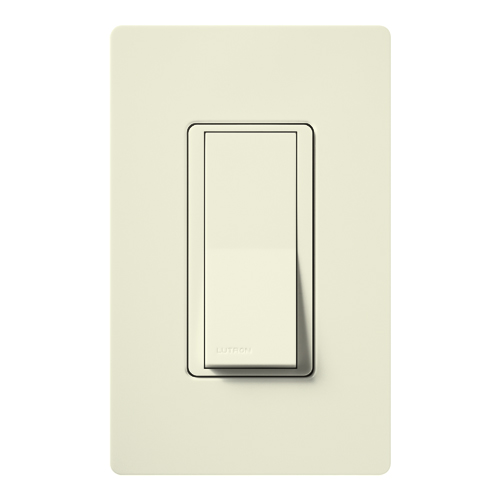 Claro Switch, Satin Finish, Single-pole, 277V/15A in biscuit