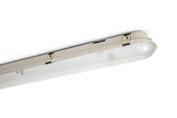 Vapor Tight 1B, 20 watts, 5000K, 120 277V, 0 10V dimmable, 4 foot, etchedlens,  canopy distribution, gray finish with emergency backupVapor Tight 1B, 20 watts, 5000K, 120 277V, 0 10V dimmable, 4 foot, etched lens, canopy distribution, gray finish with emergency backup