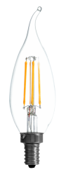 OBS79759 B10, 2.5W Dimmable, 80CRI, 200 Lumen, 2700K, 15000 life