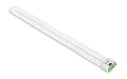 DULUX 18W  long compact fluorescent lamp with 4 pin base, 3500K color temperature, 82 CRI,  ECOLOGIC for use on  magnetic, electronic and dimming ballasts