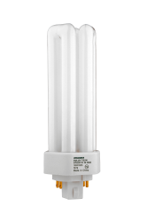 DULUX 32W triple compact fluorescent amalgam lamp with 4 pin base, 2700K color temperature,  82 CRI, for use with electronic and dimming ballasts, ECOLOGIC