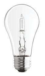 Osram Sylvania Halogen Lamp ( 2 per Pack), 4.38" L, 120 V, 28 W, 435 Lumen, 100 CRI, 2850 K, 1000 Hr, E26 Medium Base, A19, Clear, A-Line