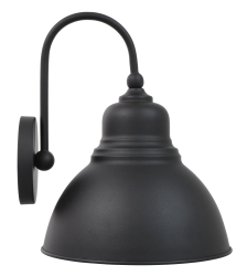 Metal flush mount outdoor sconce, 1 LED A19 800lm filament lamp includedMetal flush mount outdoor sconce, 1 LED A19 800lm filament lamp included