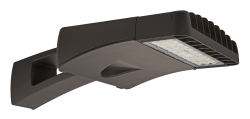 Area Light 1A, 70 watts, 120 277V, 0 10V dimmable, 4000K, Type III distribution, bronze painted finish