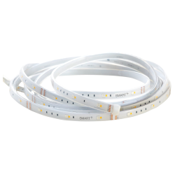 SYLVANIA SMART+ LED Indoor/Outdoor Flex Strip Product Kit with one 16 foot strip  with mounting clips, 24W power supply, ZigBee controller. Dimmable full color tunable RGBW with white range 2700K 6500K, 20000 hour life, wet location rated (IP65).