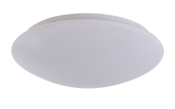 Surface Round 1A, 25 Watts, 120V, Phase Cut, 80+ CRI, 4000K, 14in. Round Surface Mount, white finish