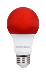 OBS74712 LED A19, 9W, 11000 Life, Red Finish