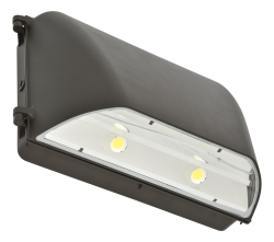Wallpack2C, 75 watts, 120 277V, 70+ CRI, 4000K, cutoff distribution, bronze finish