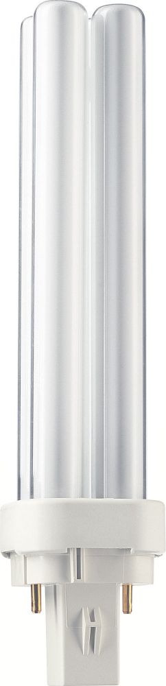 LAMP, Base: G24D-2, Application: ACCENT  &  DOWNLIGHTING, Average Life: 10000 HR,  Mercury (HG) content: 1.4,  MG,  Chromaticity coordinate X: 0.381,  Chromaticity coordinate Y: 0.379, Color: 841, Color Temperature: 82 K, Diameter: 27.9 MM, Lumens: 1250 LM, Shape: PL-C,   Size: PL-C, Special Features:  PL-C,   Size: PL-C, Special Features:  PL-C,   Size: PL-C, Special Features:  PL-C, Type: CFL-ni, Voltage Rating:  100 V, Wattage: 18 WTT