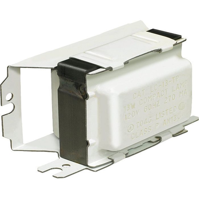 PHILIPS ADVANCE, MAGNETIC BALLAST, Lamp Type: 2-PIN COMPACT, Start Type: PREHEAT, 60 HZ, 120 V, Number of Lamps: 1, Power Factor: NORMAL 13 WTT