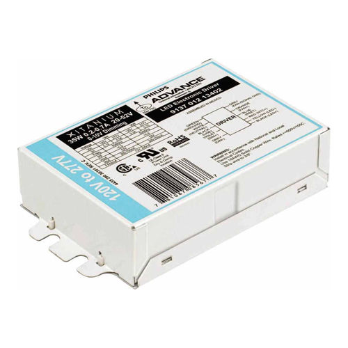 Philips Advance, LED driver, Wattage: 100 Wtt, Voltage Rating: 120 V, RoHS compliant, UL certified, CSA certified,Environmental standard: UL Damp & Dry