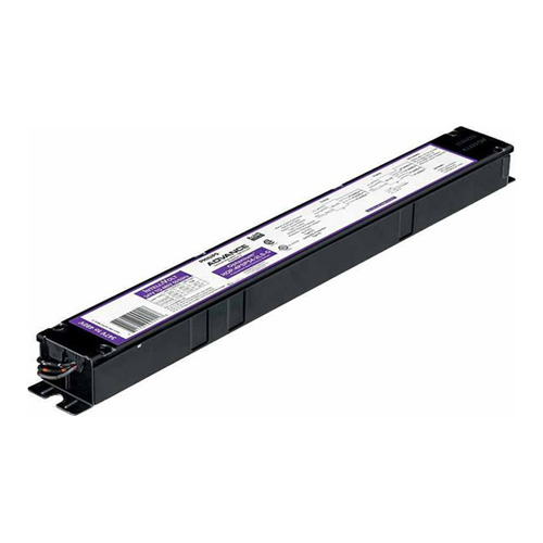 PHILIPS ADVANCE, OPTANIUM, Lamp Type: T8, Number Of Lamps: 4, BALLAST TYPE: Electronic Fluorescent, Voltage Rating: 347-480 V, Length: 16.7 IN, Width: 1.7 IN, Height: 1.18 IN, Wattage: 32 W, Lamp Starting Method: PROGRAMMED START, POWER FACTOR: HIGH